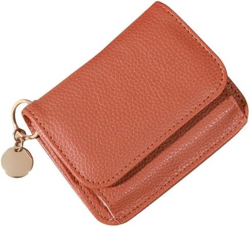 Genuine Leather Wallet Vintage Solid Color Bifold Key Coin Wallet with Zipper for Women (White) in Saudi Arabia