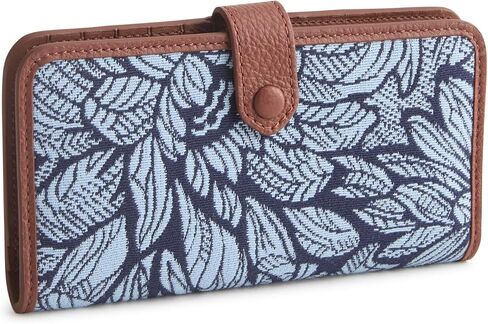 Cotton Jacquard Tab Wallet, Dahlia Dreams, One Size in Saudi Arabia