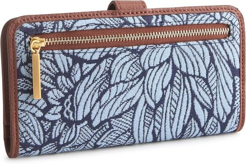 Cotton Jacquard Tab Wallet, Dahlia Dreams, One Size in Saudi Arabia