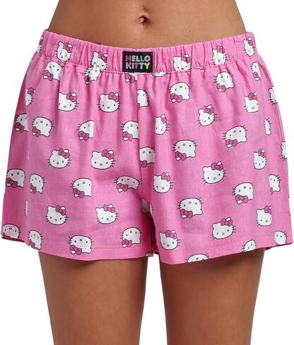 مجموعة ملابس نوم Bioworld Hello Kitty Crop Tee وشورت منقط in Kuwait