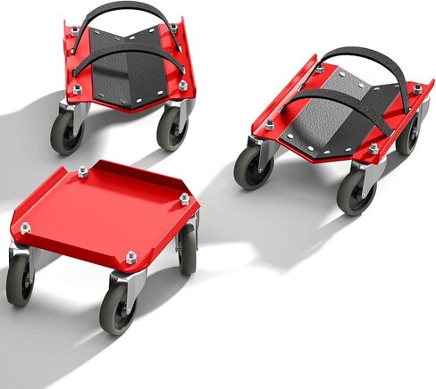 مجموعات عربة الثلج دوللي شديدة التحمل على شكل حرف V مع عجلات دوارة مقاس 2.5 بوصة PP/TPR ووسادة مطاطية لحماية الزلاجات بسعة 1500 رطل in Kuwait