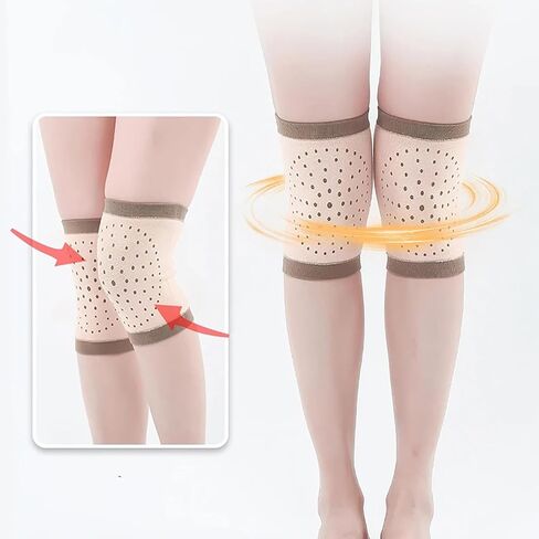 Wormwood Knee Brace Self Heated Knee Compression Sleeve for Cycling Elderly Women Leg Warmth Elasticity Legging Cover in Saudi Arabia