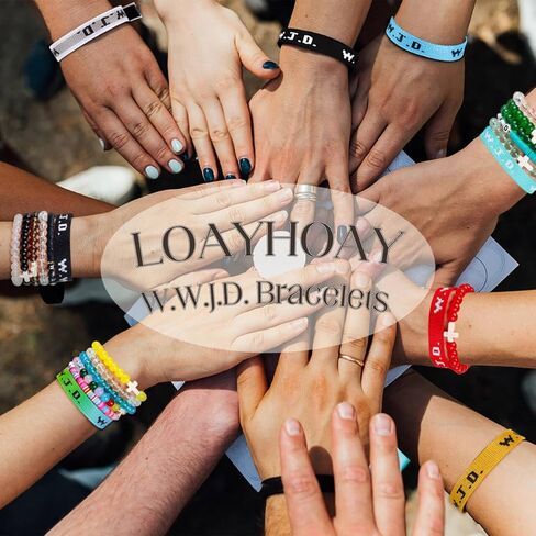 W.W.J.D. Webbing Bracelets Adjustable Christian Gifts Wristbands What Wound Jesus Do Bracelet Religious Faith Bracelets Colorful Christian Stretch Beaded Bracelets in Saudi Arabia