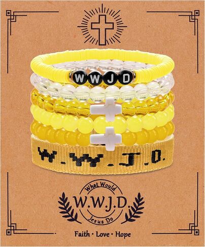 W.W.J.D. Webbing Bracelets Adjustable Christian Gifts Wristbands What Wound Jesus Do Bracelet Religious Faith Bracelets Colorful Christian Stretch Beaded Bracelets in Saudi Arabia