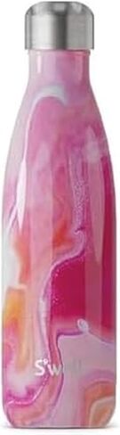 S'well Stainless Steel Water Bottle, 17oz, Marble Swirl, Triple Layered Vacuum Insulated Containers Keeps Drinks Cold for 36 Hours and Hot for 18, BPA Free, Perfect for On the Go in Kuwait