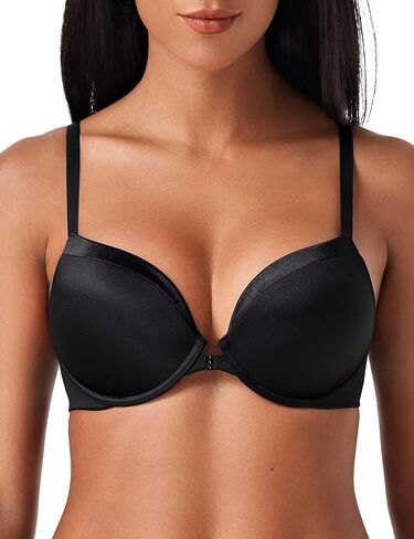 Deyllo Women's Push Up Bra Deep V Underwire Bra Full Coverage Lightly Padded Bras in Saudi Arabia
