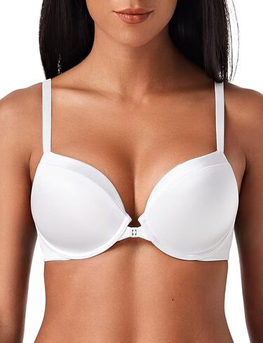 Deyllo Women's Push Up Bra Deep V Underwire Bra Full Coverage Lightly Padded Bras in Saudi Arabia