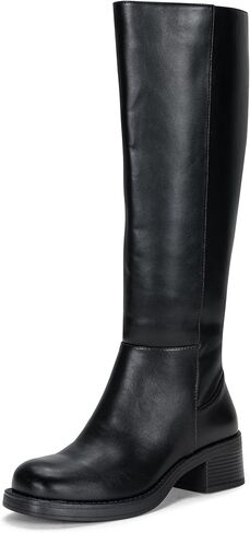 Vepose Women's Knee-High Boots 9567 Platform Low Heel Round Toe Fashion Tall Boots with Inner Zipper in Saudi Arabia