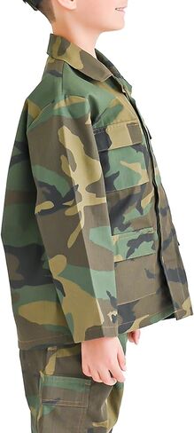 Trendy Apparel Shop Youth Kid's Battle Dress Uniform Camouflage Print Top in Saudi Arabia
