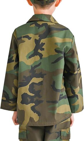 Trendy Apparel Shop Youth Kid's Battle Dress Uniform Camouflage Print Top in Saudi Arabia