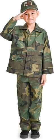 Trendy Apparel Shop Youth Kid's Battle Dress Uniform Camouflage Print Top in Saudi Arabia