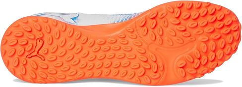 حذاء رياضي للرجال من PUMA حذاء Future Play Turf Trainer لكرة القدم، أبيض-أسود-أحمر متوهج AH25، 7 in Saudi Arabia