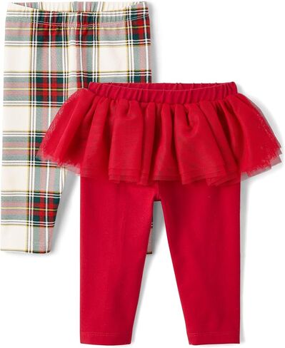 The Children's Place,Baby Girls,and Newborn Knit Pull On Pants,Wintermint Tutu/Critter 2-Pack,12 Months,18 Months in Kuwait