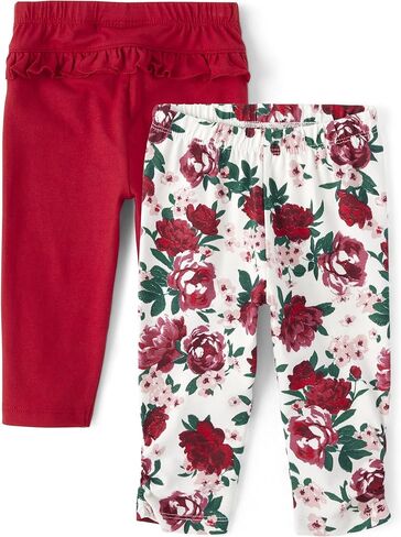 The Children's Place,Baby Girls,and Newborn Knit Pull On Pants,Wintermint Tutu/Critter 2-Pack,12 Months,18 Months in Kuwait