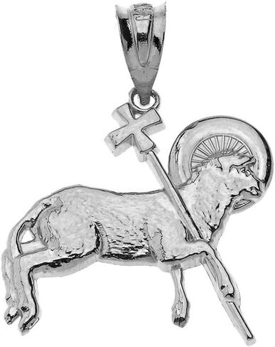 Certified 10k Gold The Lamb of God Biblical Charm Pendant in Saudi Arabia