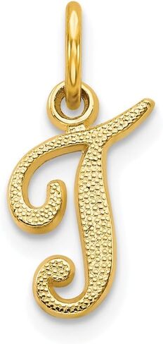 قلادة Diamond2Deal من الذهب الأصفر عيار 10 قيراط بحلية الحروف الأبجدية الأولية (الأحرف الأولى من A إلى Z) in Saudi Arabia