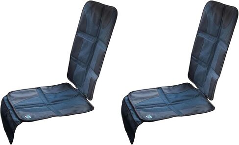 Toddleroo by North States On-The-Go Large Car Seat Protector for Child Car Seat, Protects Car Upholstery, Slip-Resistant Backing, 2 Mesh Storage Pockets, Navy in Kuwait