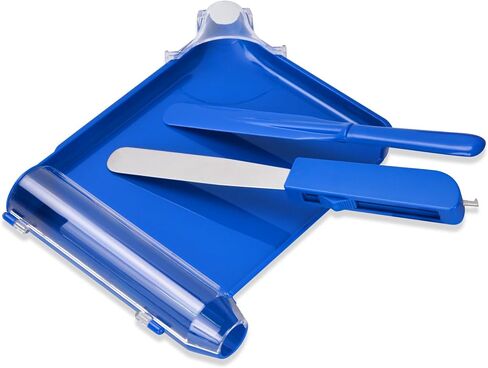 SimCoach Pill Counting Tray, Right Hand Pill Counter with Spatula, Larger Pharmacy Counting Tray with Added Guide Cap (Blue) in Saudi Arabia