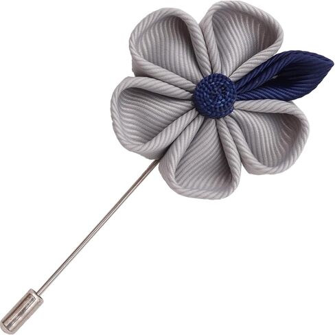 DOTRI Grosgrain Ribbon Lapel Pin for Men, Fabric Flower Brooch Pin, Brooch for Men Suit, Suit Pins for Men, Gift for Christmas, New Year, Wedding in Saudi Arabia