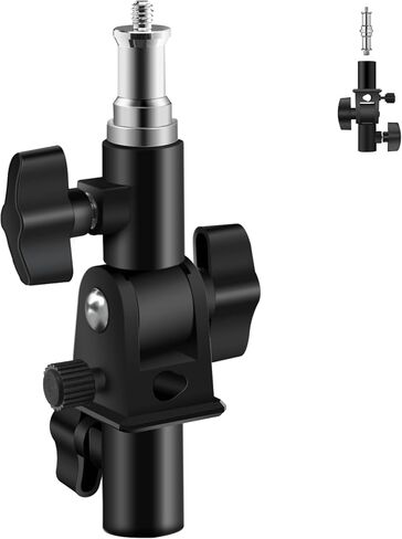 قوس سرعة فلاش وآبار للكاميرا - تصميم دوار مع مظلة/عاكس جبل ، متوافق مع كانون ، نيكون ، بنتاكس ، أوليمبوس ، نيسين ، ميتز والمزيد in Kuwait