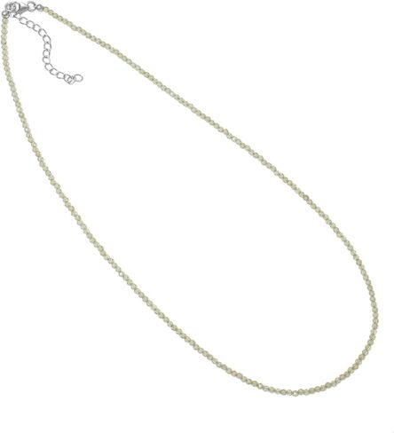 A&M GEMS & JEWELS أحجار كريمة طبيعية 2-3 مم خرز مستدير الأوجه قلادة مطرزة يدويًا قلادة مطرزة مجوهرات للنساء هدايا لها in Saudi Arabia