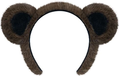 Furry Bear Ears Headband Adult Cute Plush Hairband for Cosplay, Costume Party and Dress Up in Saudi Arabia