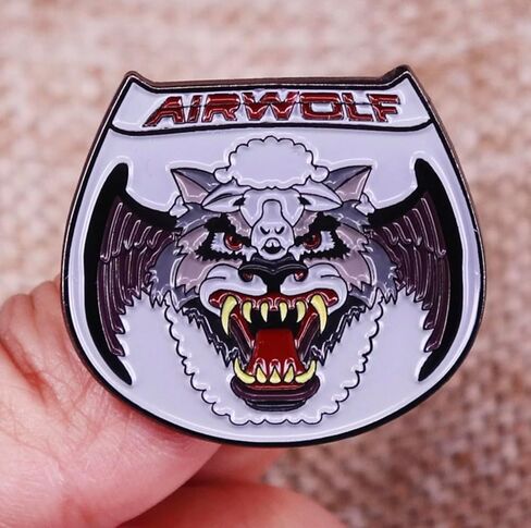 شعار Airwolf Air Wolf Helicopter 1980s TV Show 1.2 "Enamel Pin Badge in Kuwait