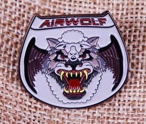 شعار Airwolf Air Wolf Helicopter 1980s TV Show 1.2 "Enamel Pin Badge in Kuwait