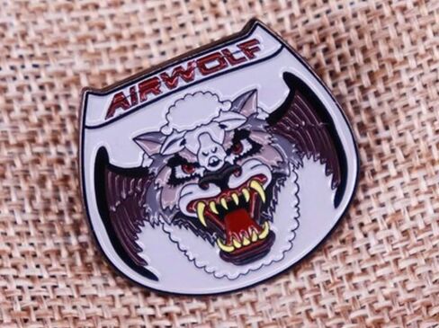 شعار Airwolf Air Wolf Helicopter 1980s TV Show 1.2 "Enamel Pin Badge in Kuwait