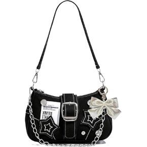 محافظ Y2k للنساء، محفظة لطيفة من إكسسوارات Y2k، حقيبة Emo Purse Goth Punk Style، حقيبة يد كتف لطيفة للنساء in Kuwait