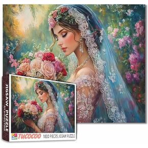 Jigsaw Puzzles 1000 Pieces for Adults-Beautiful Woman with Ornate Pink Dragon Puzzle-Challenging Puzzle Perfect for Game Nights-DIY Home Wall Decor-Sacred Fantasy -Fairy Puzzles Art 27" x 20" in Kuwait