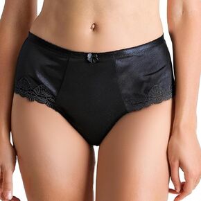 Women Plus Size Satin Skilly Mid-Waist Everyday Panty Briefs in Saudi Arabia