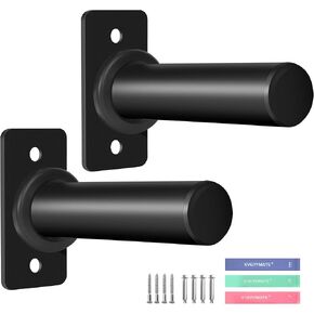 حامل لوحة الوزن، حامل وزن مثبت على الحائط لألواح الوزن الأولمبية مقاس 1 بوصة و2 بوصة، 4 عبوات لتخزين صالة الألعاب الرياضية المنزلية مع 8 قطع من مسامير التمدد الفولاذية و2 قطعة من طوق البار، ورفوف تخزين الوزن in Kuwait