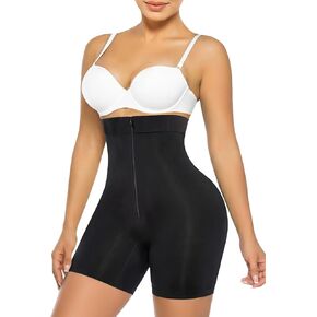 SHAPERX High-Waisted Tummy Control Shapewear for Women Seamless Zip-Up Easy-On Body Shaper Shorts Slimming Fit Underwear in Saudi Arabia