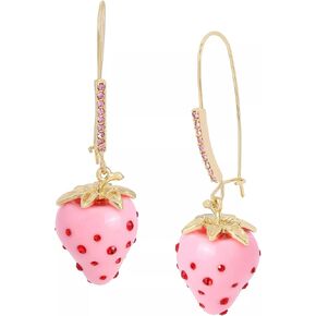 Betsey Johnson women's Pink dangle strawberry earrings in Kuwait