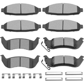 SCITOO Ceramic Front Rear Disc Brake Pad Set fit for 2003-2005 for Infiniti G35, 2003-2005 for Nissan 350Z, 2007-2013 for Nissan Altima, 2011-2017 for Nissan Juke, 2007-2012 for Nissan Sentra in Kuwait