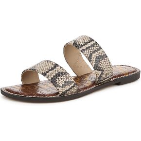 Sam Edelman Women's Gala Flat Sandal, Roccia, 8 Wide in Saudi Arabia