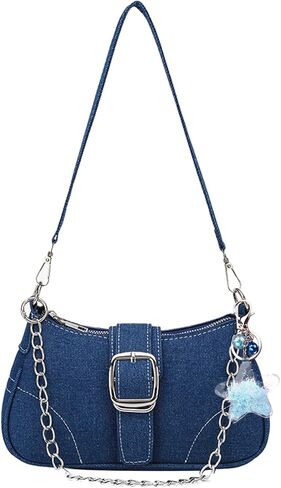 محافظ Y2k للنساء، محفظة لطيفة من إكسسوارات Y2k، حقيبة Emo Purse Goth Punk Style، حقيبة يد كتف لطيفة للنساء in Kuwait
