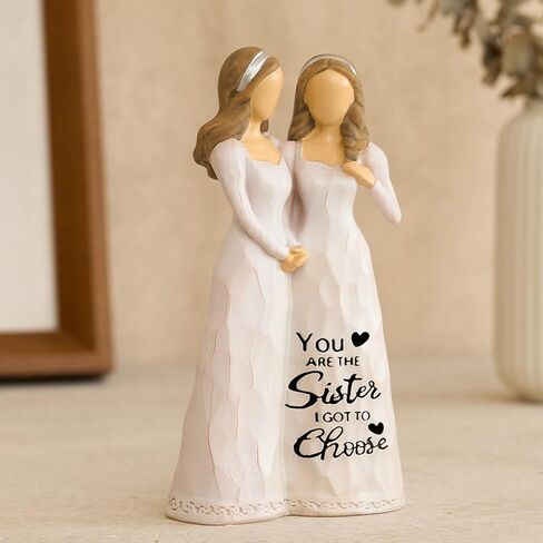Best Friend Birthday Gifts for Women Sisters Gifts from Sister Friendship Gifts for Women Sister Bestie Girls BFF Sculpted Hand-Painted Figure Meaningful Gifts for Best Friend in Saudi Arabia