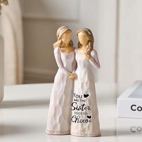 Best Friend Birthday Gifts for Women Sisters Gifts from Sister Friendship Gifts for Women Sister Bestie Girls BFF Sculpted Hand-Painted Figure Meaningful Gifts for Best Friend in Saudi Arabia