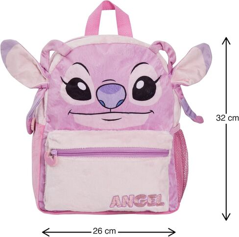 Disney Lilo And Stitch Angel Backpack For Girls Plush 3D Lunch Book Bag Gift in Saudi Arabia