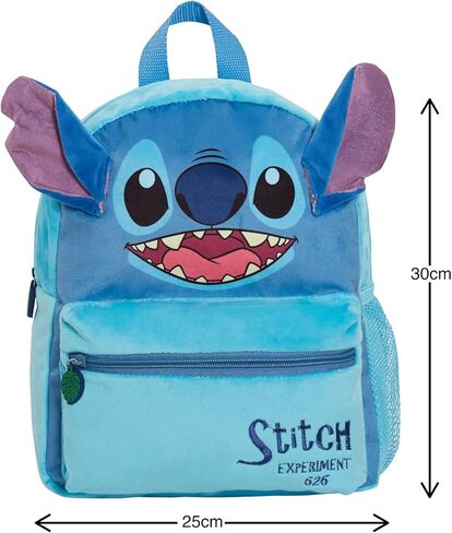 Disney Lilo and Stitch Bag Plush Kids Backpack For School Rucksack 3D Lunch Book Bag Gift, Blue, One Size in Saudi Arabia