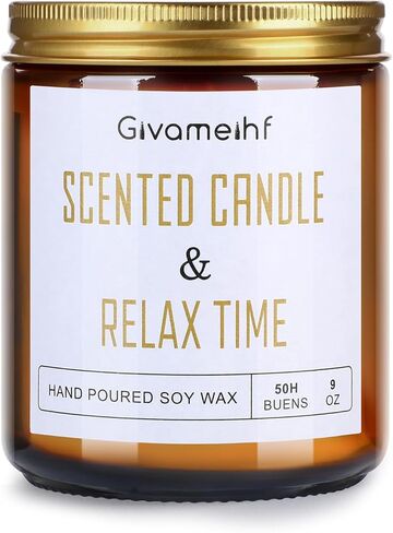 Lavender Scented Candle 9 oz, Fall Candles,Natural Soy Wax Candles, Autumn Gifts Set for Women,Jar Scented Candle with up to 50 Hour Burn Time, Relaxing Home Fragrance for Home in Saudi Arabia