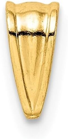 14K Yellow Gold Large Loop Pendant Bail for Women (L- 0.3 Inch), AFJ-QG-YG2783-PK in Saudi Arabia