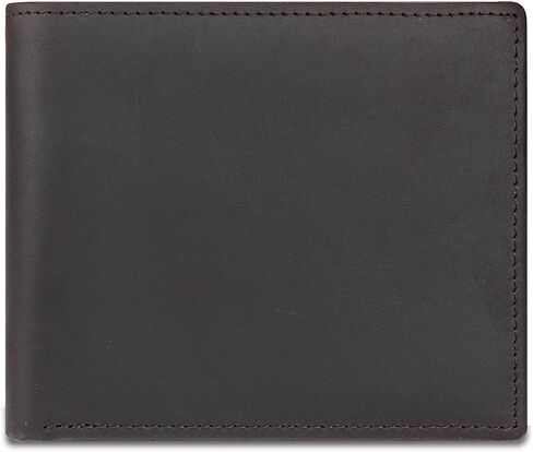 Real Leather Wallet for Men RFID Blocking Bifold 12 Card Slots 2 ID Windows Full Grain Vintage Coffee (Coffee) in Saudi Arabia