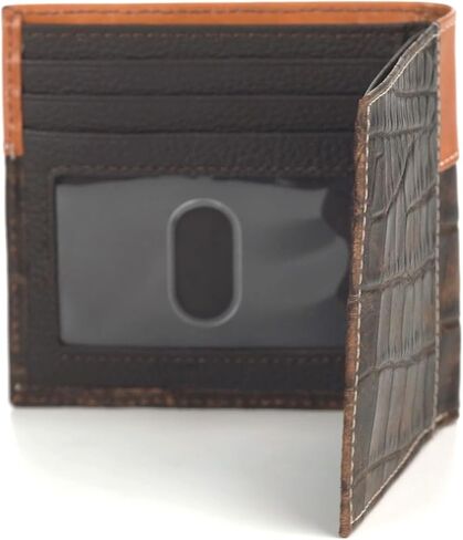 ARIAT Men's Bi-Fold Crocodile Floral Embossed Wallet - A3553002 One Size in Saudi Arabia