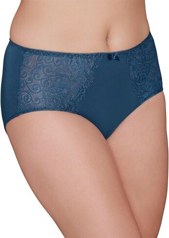 Bramour by Glamorise womens Full Coverage High Cut Lace Embellishment Panty - Chelsea Panty #8003 in Saudi Arabia