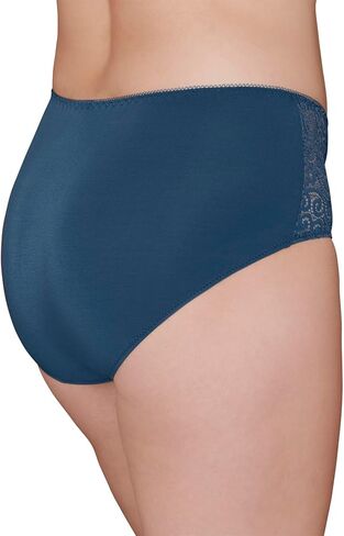 Bramour by Glamorise womens Full Coverage High Cut Lace Embellishment Panty - Chelsea Panty #8003 in Saudi Arabia