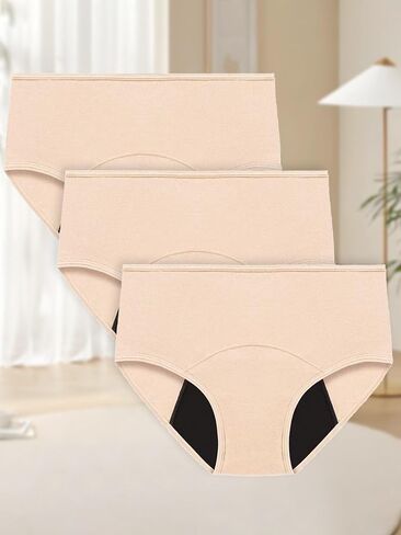 Womens Underwear Cotton High Waist Full Coverage Briefs Soft Panties Comfortable Ladies Underwear in Saudi Arabia
