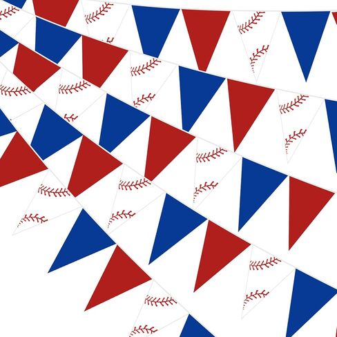 Faccito 5 Pack Basketball Flags Banner Sports Party Decorations Basketball Championship Pennants Hanging Decor Themed Triangle Flags Sports Game Garland for Birthday Party Supplies in Saudi Arabia
